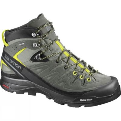 Botas Salomon X Alp Mid LTR GTX Hombre Gris / Verde Oliva - Chile WJF215860